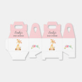 Giraffe Ventilator (Baby shower Meisje / Verjaarda Bedankdoosjes (Uitgevouwen)
