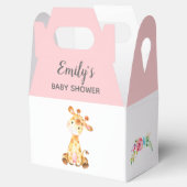 Giraffe Ventilator (Baby shower Meisje / Verjaarda Bedankdoosjes (Geopend)