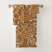 Giraffe Verberg Bont Patroon Print Bad Handdoek (Insitu)