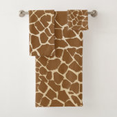 Giraffe Verberg Bont Patroon Print Bad Handdoek (Insitu)
