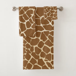 Giraffe Verberg Bont Patroon Print Bad Handdoek