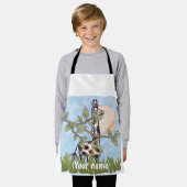 Giraffe verbergen schort (Gedragen)
