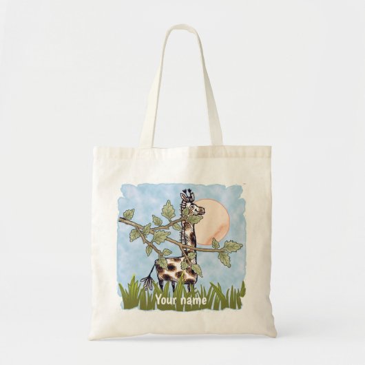 Giraffe Verbergt Tote Bag (Voorkant)
