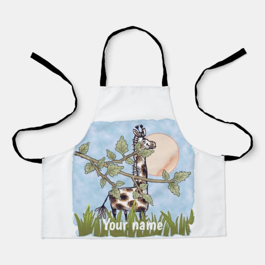 Giraffe Verbergt Zich Schort (Voorkant)