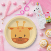 Giraffe Verjaardag Kinder kamer Wall Art Paper Bor Papieren Bordje (Feest)