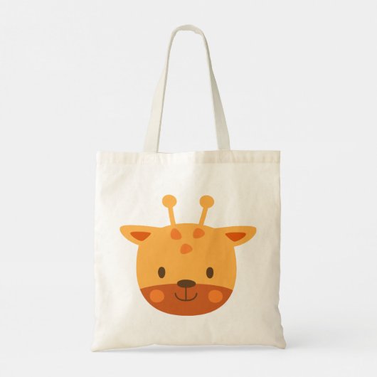 Giraffe Verjaardag Kinder Kunst Tote Bag (Achterkant)