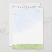 Giraffe verjaardagsuitnodiging Safari oerwoud Kaart (Achterkant)