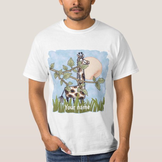 Giraffe Verstoppertje t-shirt (Voorkant)