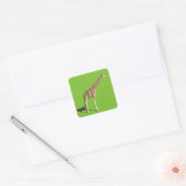 Giraffe Vierkante Sticker (Envelop)
