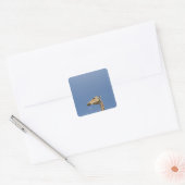 Giraffe Vierkante Sticker (Envelop)