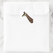Giraffe Vierkante Sticker (Tas)
