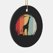 Giraffe Vintage Keramisch Ornament (Rechts)
