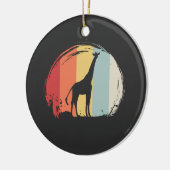 Giraffe Vintage Keramisch Ornament (Links)