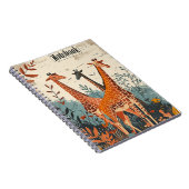 Giraffe Vintage Notitieboek (Rechterzijde)