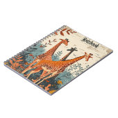 Giraffe Vintage Notitieboek (Linkerzijde)