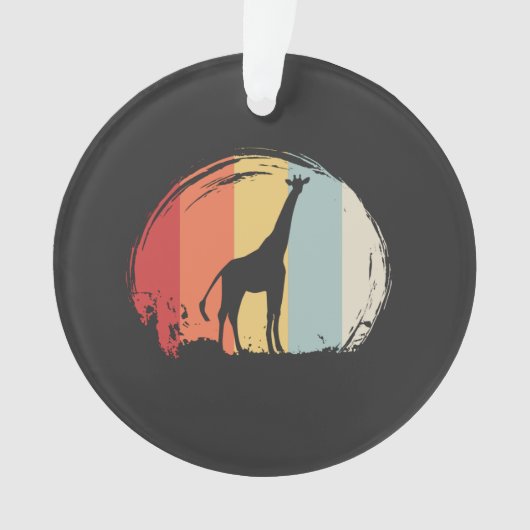 Giraffe Vintage Ornament (voorkant)