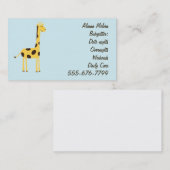 Giraffe Visitekaartje (Voorkant / Achterkant)