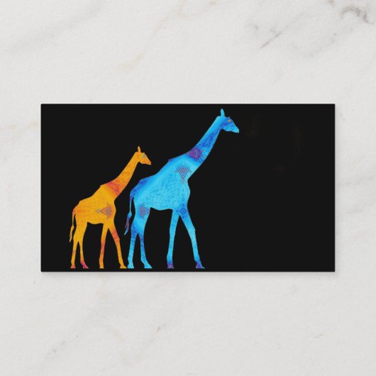 Giraffe Visitekaartje (Achterkant)