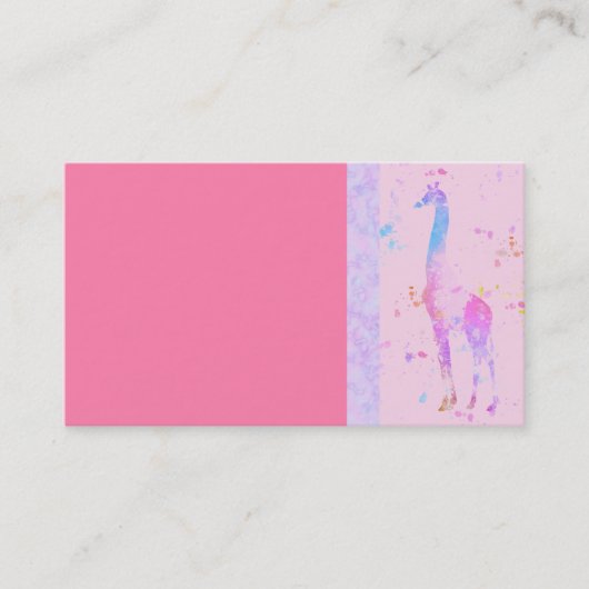 Giraffe Visitekaartje (Voorkant)