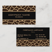 Giraffe Visitekaartjes (Voorkant / Achterkant)