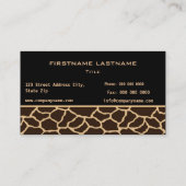 Giraffe Visitekaartjes (Achterkant)