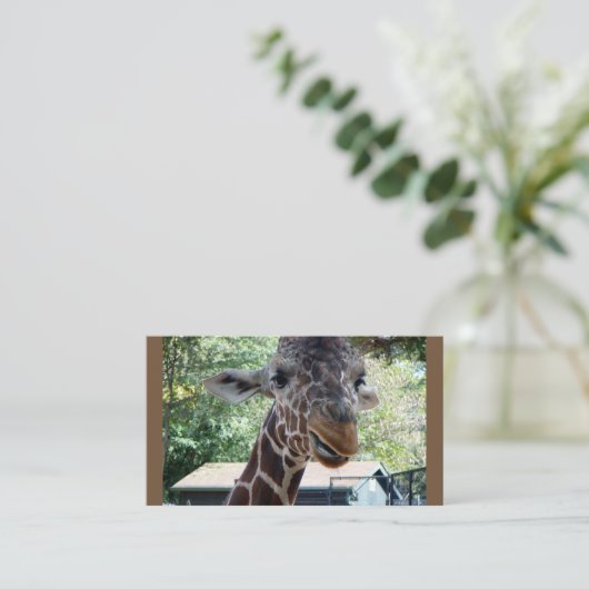 Giraffe Visitekaartjes (Staand voorkant)
