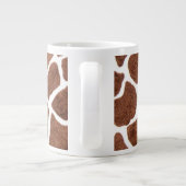 Giraffe vlekken grote koffiekop (Achterkant)