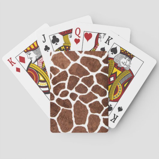 Giraffe vlekken pokerkaarten (Achterkant)
