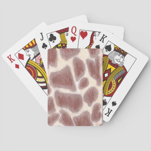 Giraffe Vlekkenpatroon Speelkaarten (Achterkant)