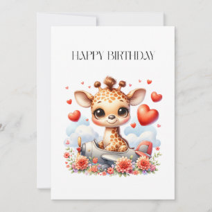 Giraffe Vliegtuig Verjaardag