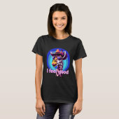 Giraffe voelt goed leuk T-shirt aan (Voorkant volledig)