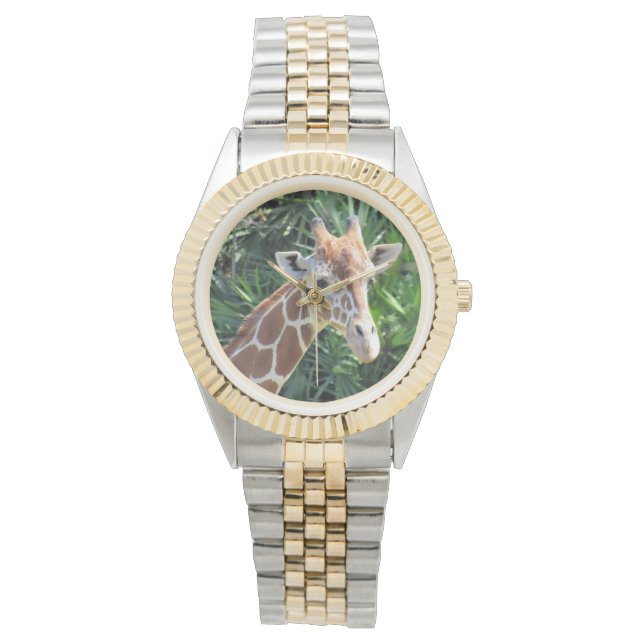 Giraffe volgen - Kies uw stijl bij bestellen Horloge (Voorkant)