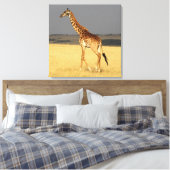 Giraffe volledig lichaam Afrikaanse dieren Canvas Afdruk (Insitu (Slaapkamer))