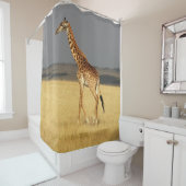 Giraffe volledig lichaam Afrikaanse dieren Douchegordijn (In situ)