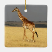 Giraffe volledig lichaam Afrikaanse dieren Keramisch Ornament (Achterkant)