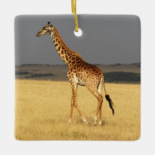 Giraffe volledig lichaam Afrikaanse dieren Keramisch Ornament (Voorkant)