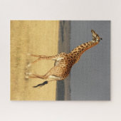 Giraffe volledig lichaam Afrikaanse dieren Legpuzzel (Horizontaal)