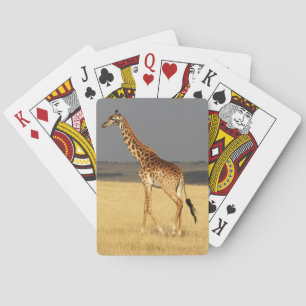 Giraffe volledig lichaam Afrikaanse dieren Pokerkaarten