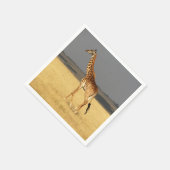 Giraffe volledig lichaam Afrikaanse dieren Servet (Hoek)