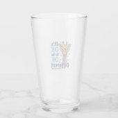 Giraffe voor Autisme Bewustzijn Het is OK om Versc Glas (Achterkant)