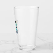 Giraffe voor Autisme Bewustzijn Het is OK om Versc Glas (Links)
