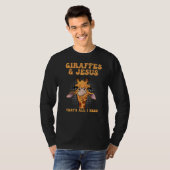 Giraffe voor een Giraffe ventilator T-shirt (Voorkant volledig)
