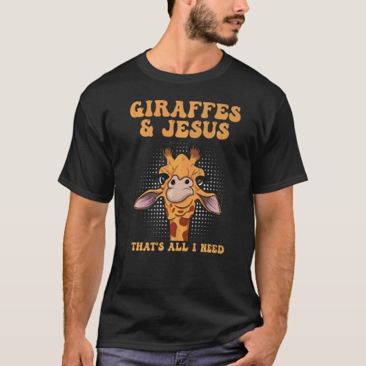 Giraffe voor een Giraffe ventilator T-shirt (Voorkant)