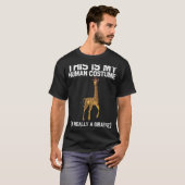 Giraffe voor mannen Kinder Tiener Giraffe T-shirt (Voorkant volledig)