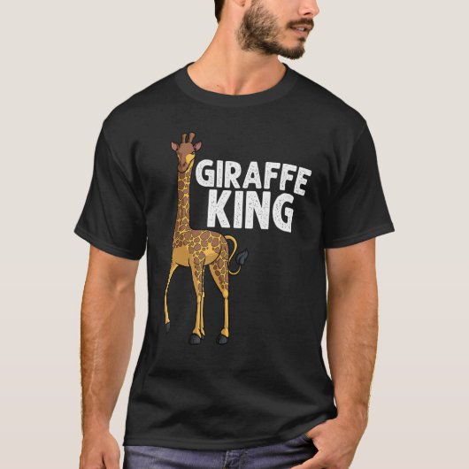 Giraffe voor mannen opa vader Giraffe dier 1 T-shirt (Voorkant)