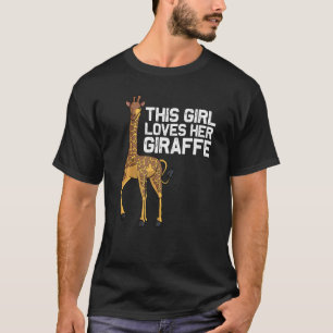 Giraffe voor meisjes Kinder Tiener Giraffe T-shirt
