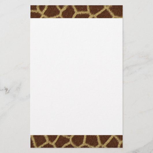 Giraffe voor ontwerp-fabriek briefpapier (Voorkant)