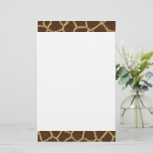 Giraffe voor ontwerp-fabriek briefpapier (Staand voorkant)