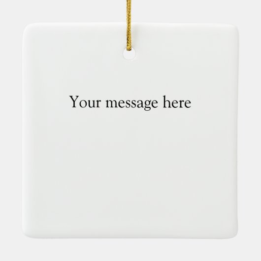 Giraffe voor persoonlijke monogram en berichten Ki Keramisch Ornament (Achterkant)