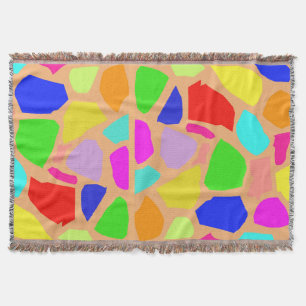 Giraffe voor regenboogkleuren deken
